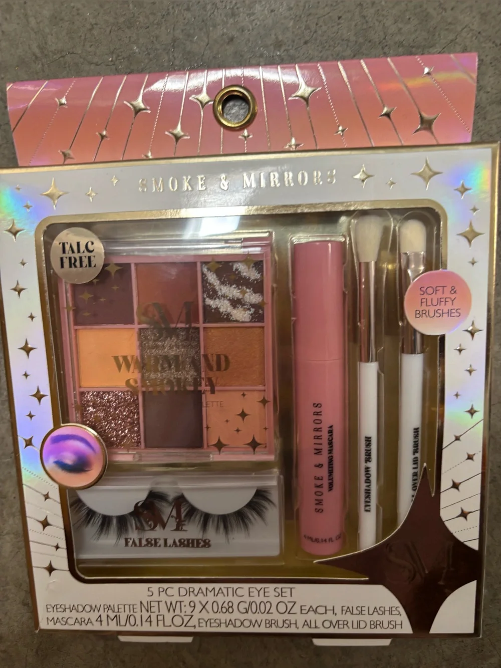 Warm and Shiny Pink Eyeshadow & Lash Set —